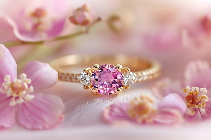 Pink sapphire ring — Raquel Roche